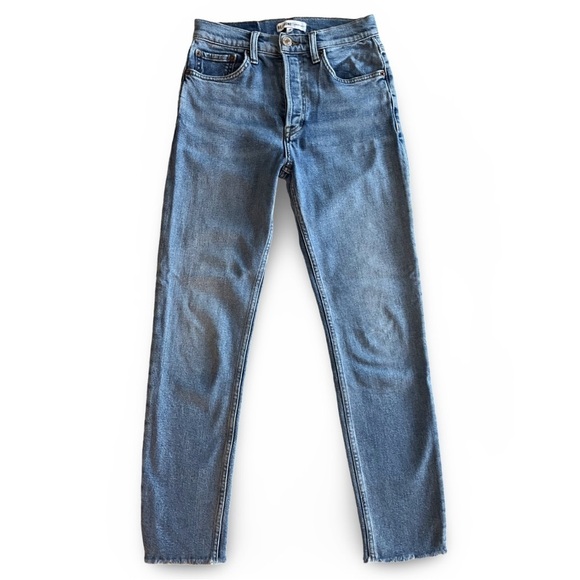 Re/Done High Rise Ankle Crop In Light 22 - Picture 4 of 10